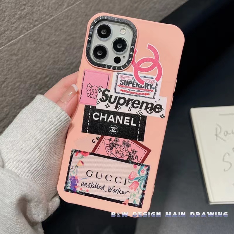 Ốp Điện Thoại Silicon Mềm Chống Sốc In Hình Nhãn Thời Trang Cho iPhone 13 12 11 Pro MAX XR IX XS MAX 7 8 Plus