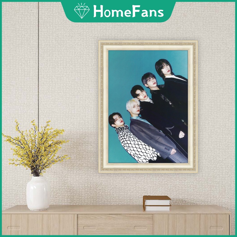 Bộ Tranh Đính Đá 5D Tự Làm Hình Thần Tượng TXT 30x40cm/40x50cm Trang Trí Nhà Cửa