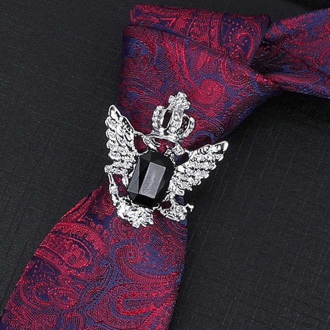 Nhẫn đeo cavat, phụ kiện trang trí cravat Nam, vòng tròn đeo cà vạt nhiều hình khác nhau (không kèm cavat) NT-103