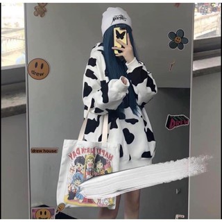 Áo hoodie bò sữa unisex