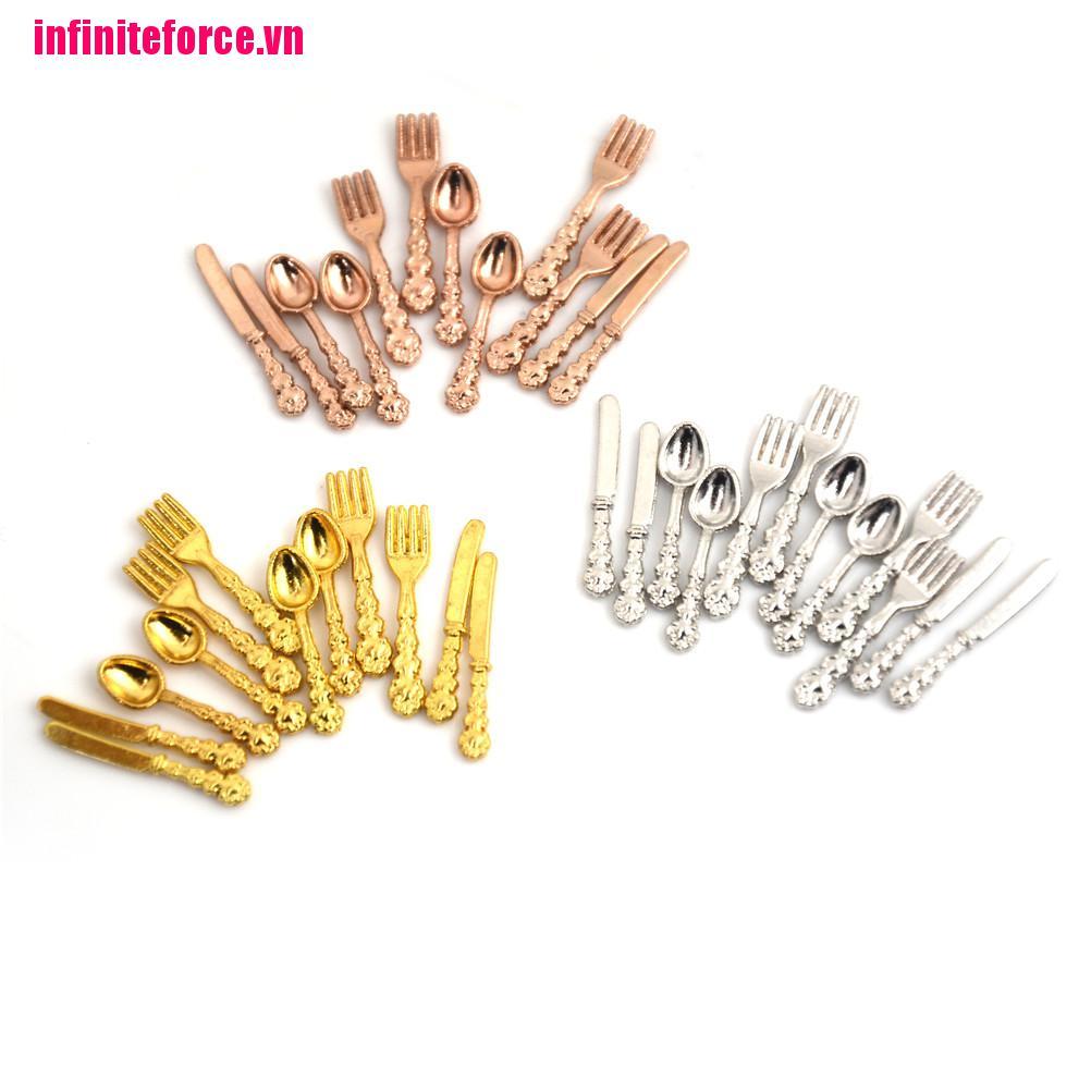 Bộ 12 Món Đồ Chơi Nhà Bếp Cho Búp Bê Tỉ Lệ 1: 12