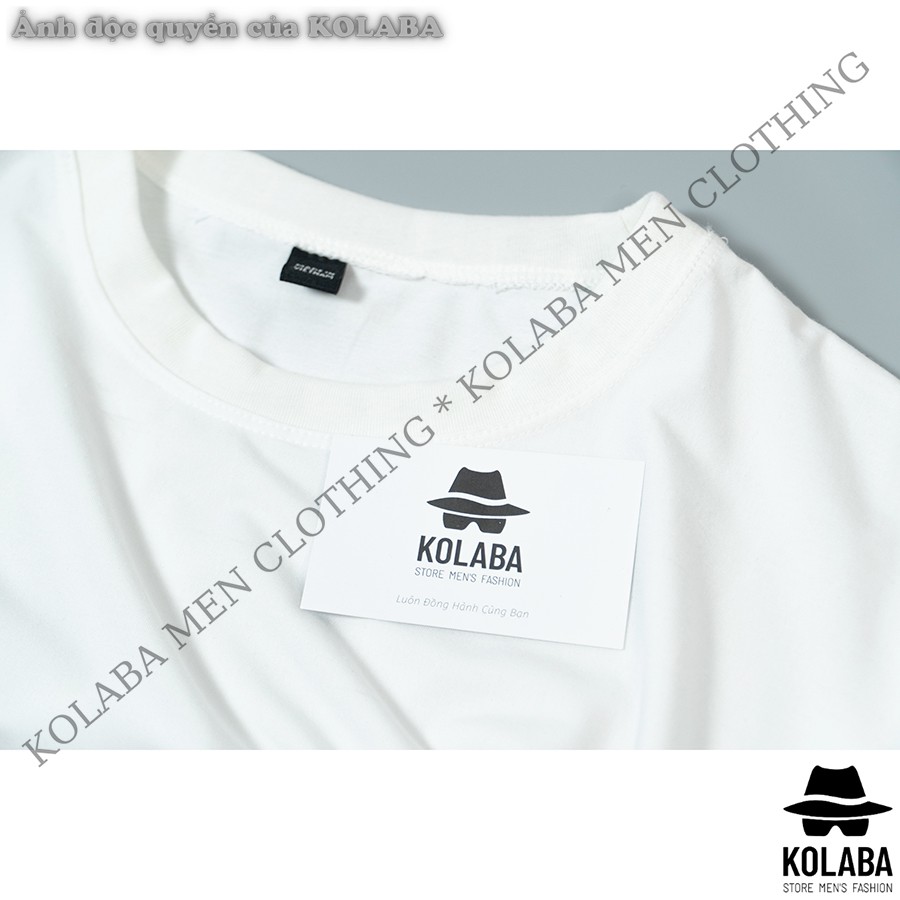 Áo Thun Unisex T01 KOLABA phông trơn nam nữ tay Ngắn oversize form vừa 4 màu | BigBuy360 - bigbuy360.vn