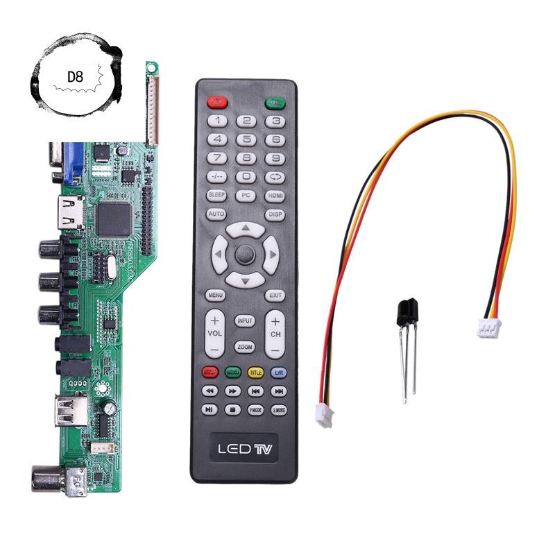 Free Program T.HD8503.03C Universal LCD TV Controller Driver Board TV/AV/PC/HDMI/USB Russian Language 5 OSD Games