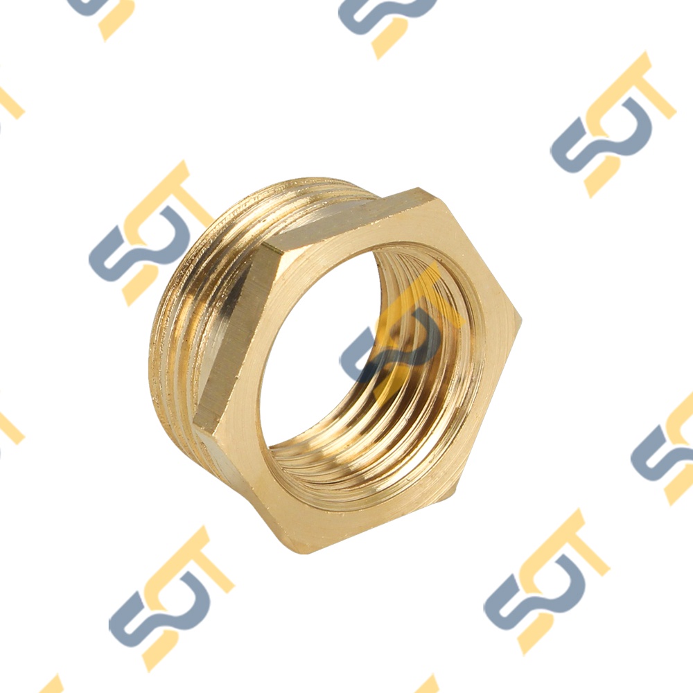 [NỐI CHUYỂN REN] G 1 1/4 DN32 42 Ren ngoài lớn nối Ren trong nhỏ tùy chọn bằng đồng (bush male to female) Cả rá Lơ ngược