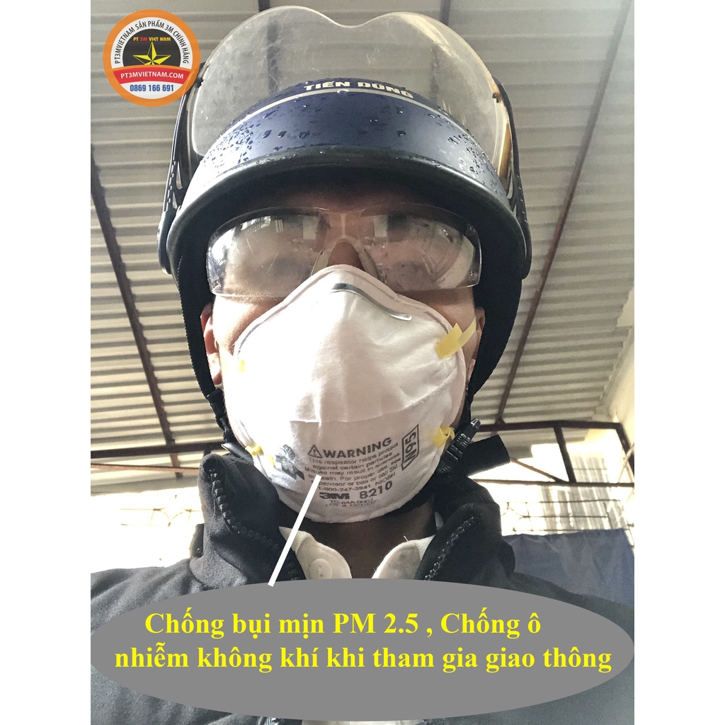 Khẩu trang N95 chống bụi mịn ,kháng khuẩn  3M 8210 Chính hãng tại Hà Nội