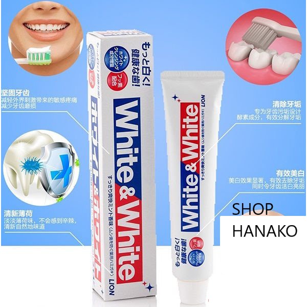 Kem đánh răng White &White Nhật Bản
