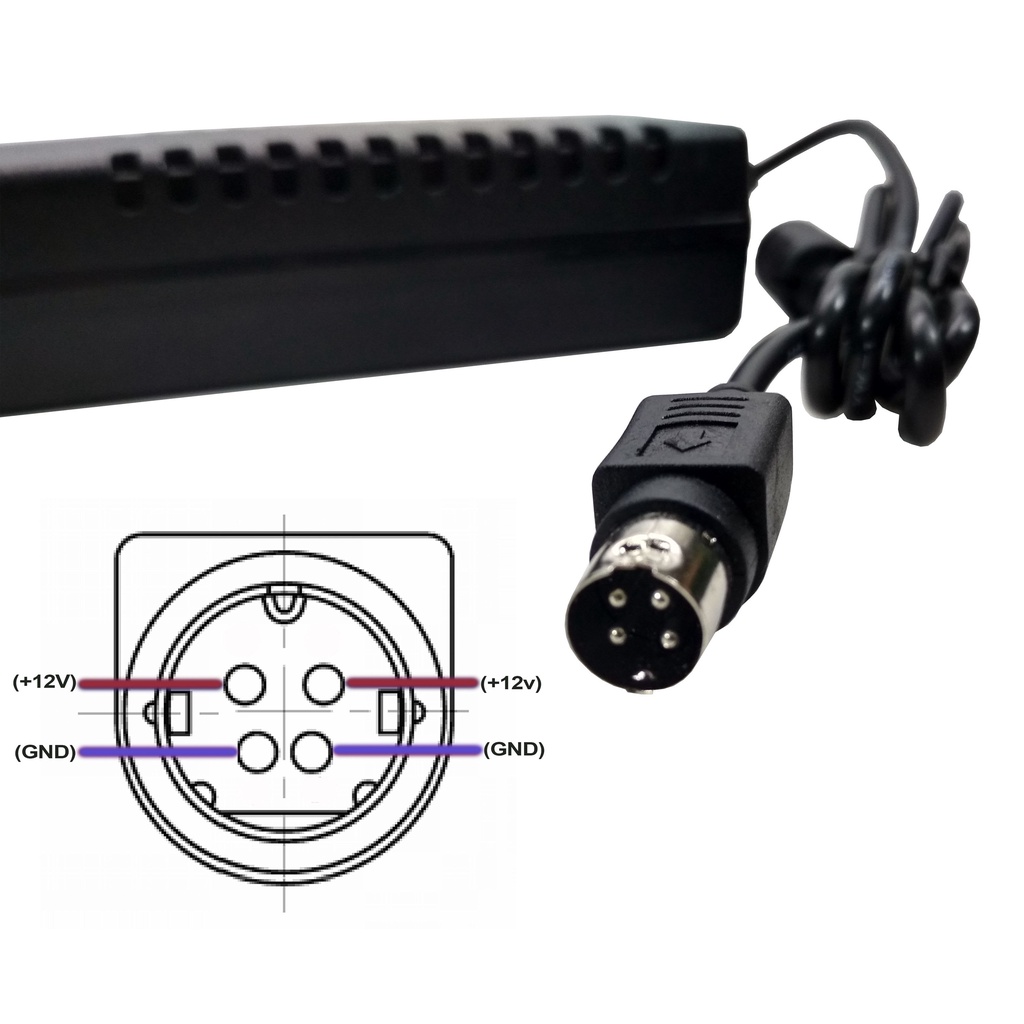 Cục nguồn đầu ghi camera Hikvison 12V 5A 4 pin chính hãng Hikvison