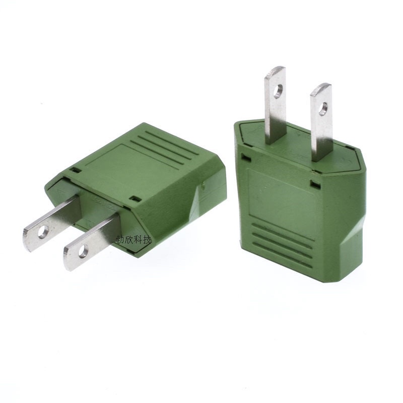 jack phích cắm điện chuyển đổi 2 chân tròn sang 2 chân dẹt cao cấp(trắng)
