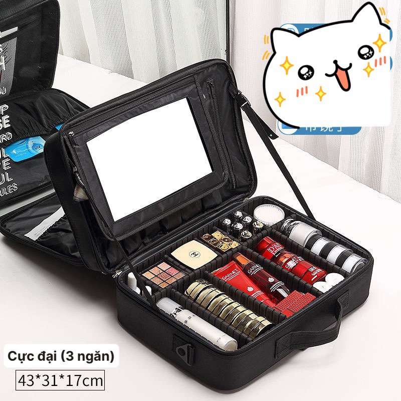 Cốp/Túi đựng Đồ Trang điểm Makeup tiện lợi, gọn gàng, dễ mang theo có nhiều ngăn có thể tháo lắp và nhiều size