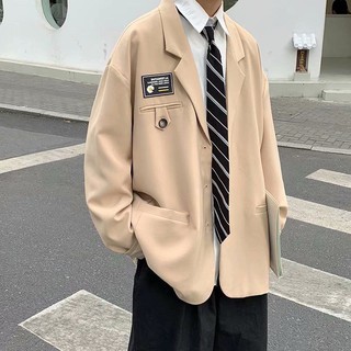 (Sẵn Đen-L)Ảnh thật 5 hình cuối-2W249.Áo blazer nam hoa cúc xuân hè phong cách Hàn Quốc