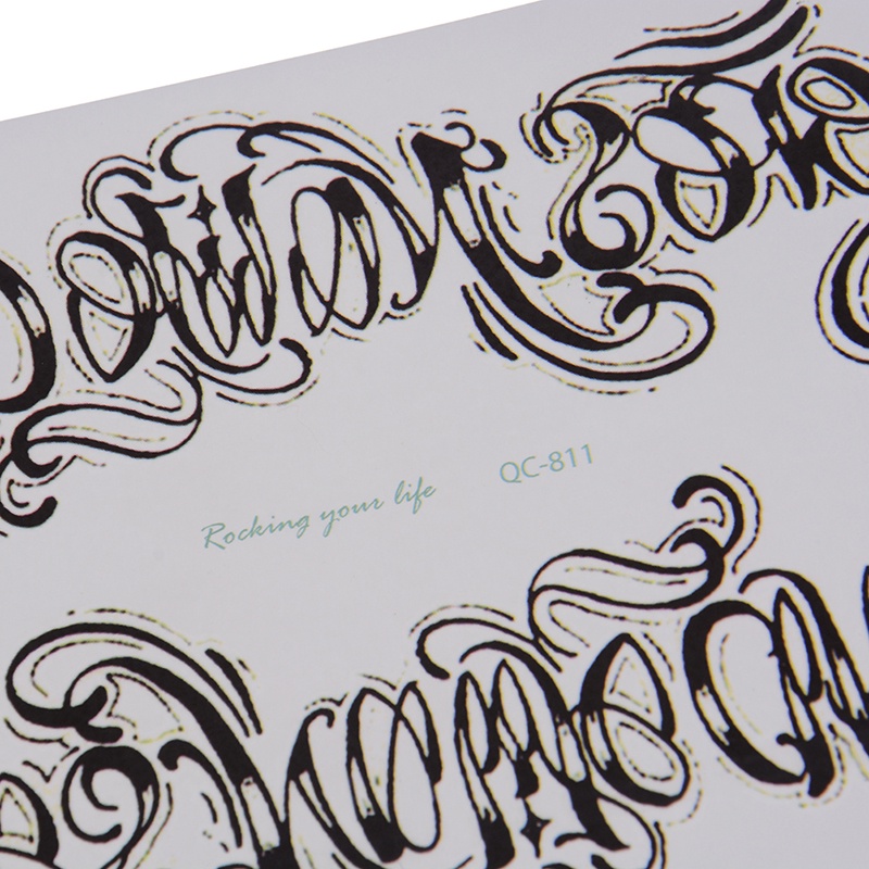 Hình Xăm Dán Chống Thấm Nước Chữ Tiếng Anh Cá Tính