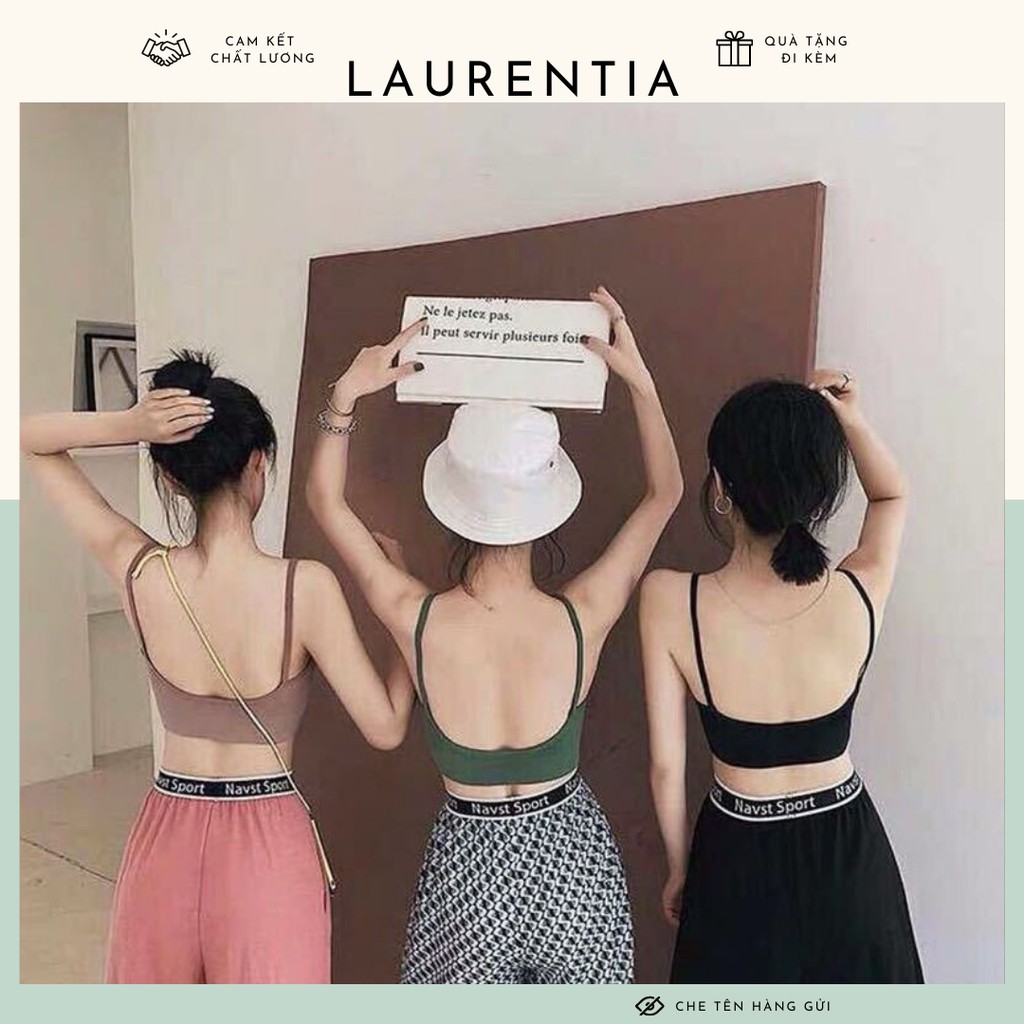 COMBO 3 Áo Bra Hở Lưng Chữ U Len Tăm Siêu Đẹp Freesize 38-63kg BR14