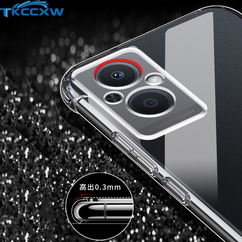 Ốp Điện Thoại Silicon Trong Suốt Chống Sốc Cho OPPO A36 A96 A76 A16e A16K Reno 7 Z 7 Pro 7 SE Find X5 Pro X5 Lite