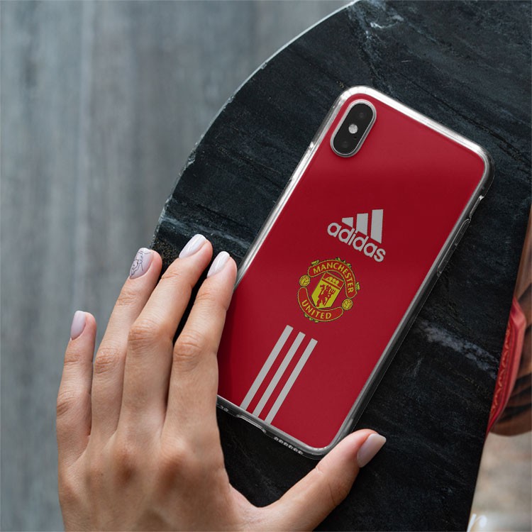 Ốp lưng IP CLB Manchester United đỏ S.SHOP Ốp thể thao chống sốc IPhone 5 6 7 8 Plus X Xmas 11 12 Pro Mini ADIPOD00148