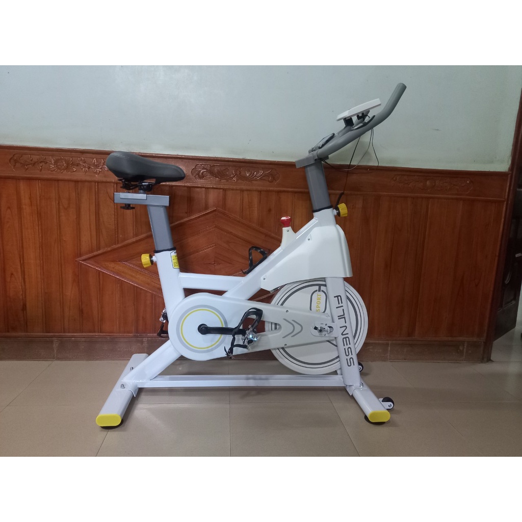 Xe đạp tập thể dục tại nhà Fitness Q8, KHÁNG TỪ không tạo tiếng ồn, Đồng hồ đo nhịp tim, Yên xe mềm và thoáng khí