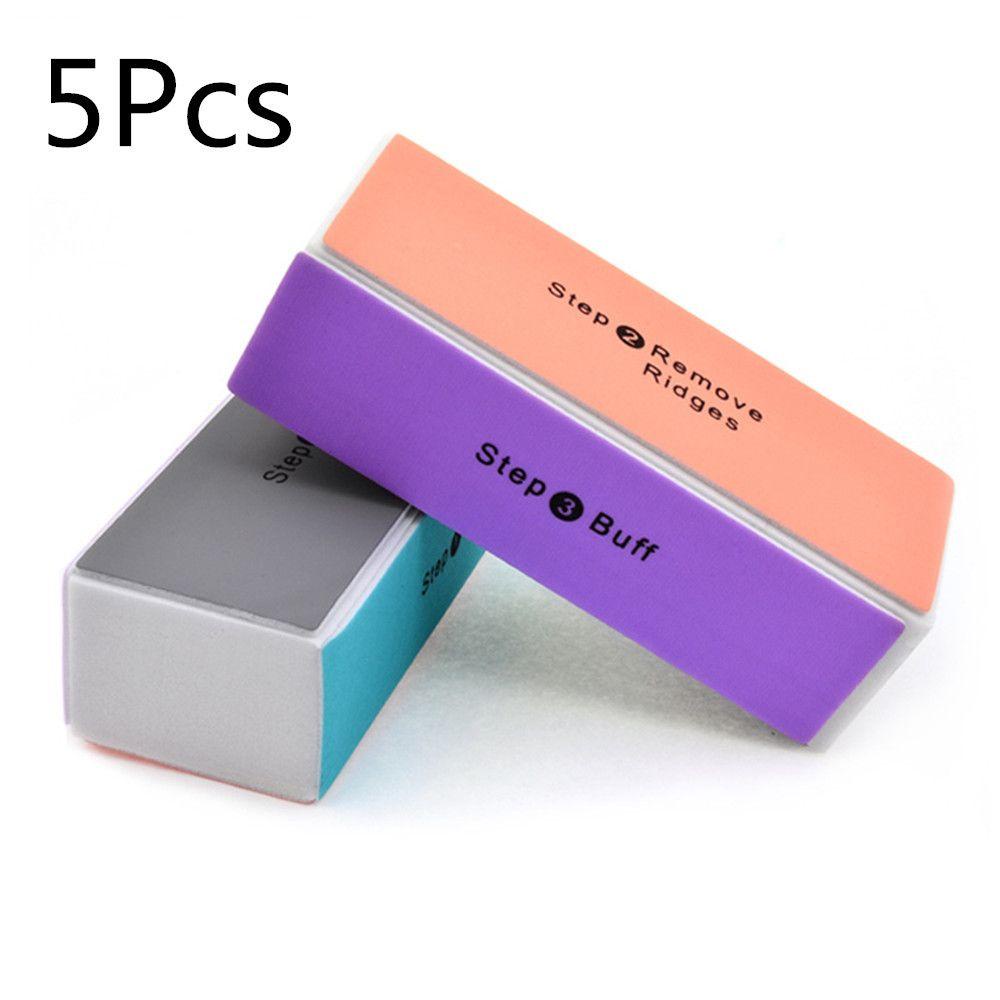 Bộ 5 Cây Dũa Móng Tay Hình Khối Nhiều Màu Sắc