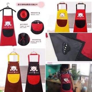 Tạp dề gấu cute chống thấm