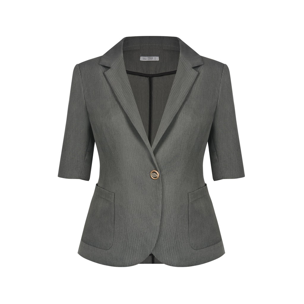 Áo vest kẻ tay lỡ ghi B619 NỮ TNG