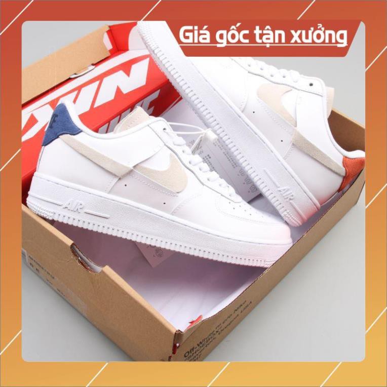 [FreeShip+ Hàng Xịn] [Full box] giày AF1 gót hai màu xanh đỏ cao cấp, Giầy Air Fore One Full phụ kiện