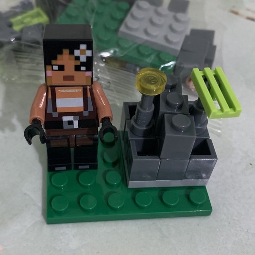 Lắp ráp nhân vật le go minecraft minifigures flower girl