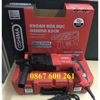 Sale khủng! máy khoan búa đục chính hãng oshima k3cn28, khoan đục bê tông công nghệ nhật bản