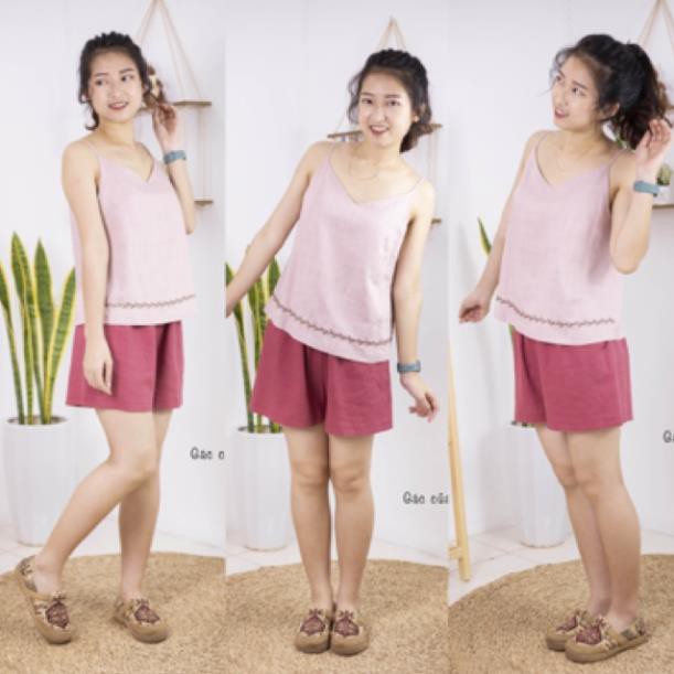 Quần sooc nữ vải LINEN đủ size siêu mát tk by Gác của Tea New *