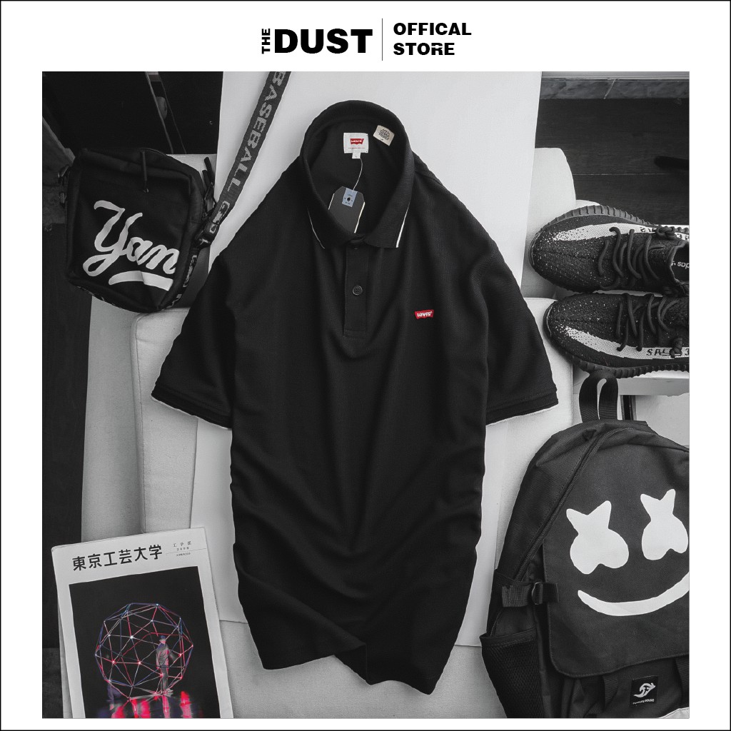 Áo thun polo nam cổ bẻ phối viền LV trơn basic, vải cotton cá sâu, form slim fit, trẻ trung, lịch lãm - THE DUST | BigBuy360 - bigbuy360.vn