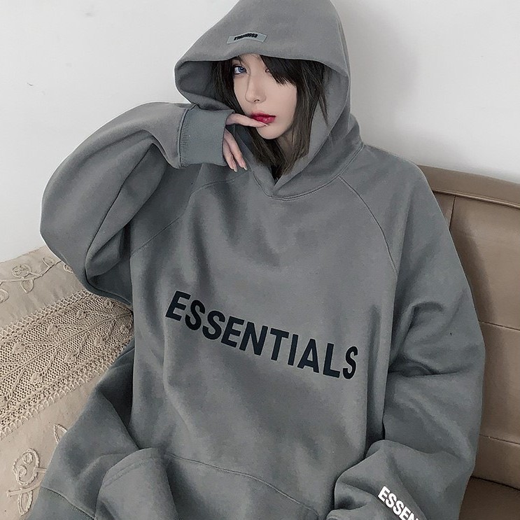 Áo Hoodie Essential Nam Nữ Form rộng Unisex, vải Nỉ mềm đẹp có mũ phong cách Hàn Quốc [KÈM QUÀ TẶNG] | BigBuy360 - bigbuy360.vn
