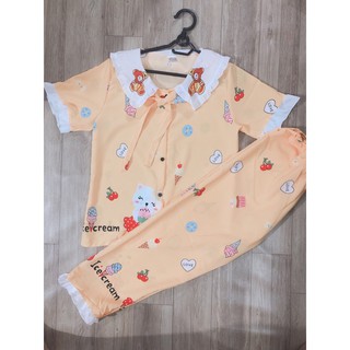 Đồ bộ tiểu thư lụa hàn size 40-55kg