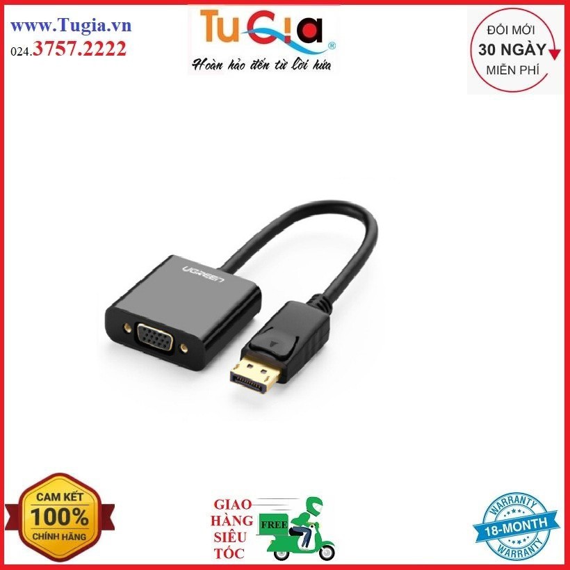 Cáp chuyển Displayport to VGA Ugreen 20415 - Hàng chính hãng