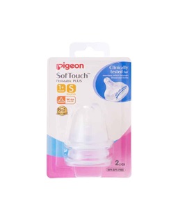 NÚM VÚ PIGEON SILICONE SIÊU MỀM PLUS SIZE SS/ S/ M/ L/LL