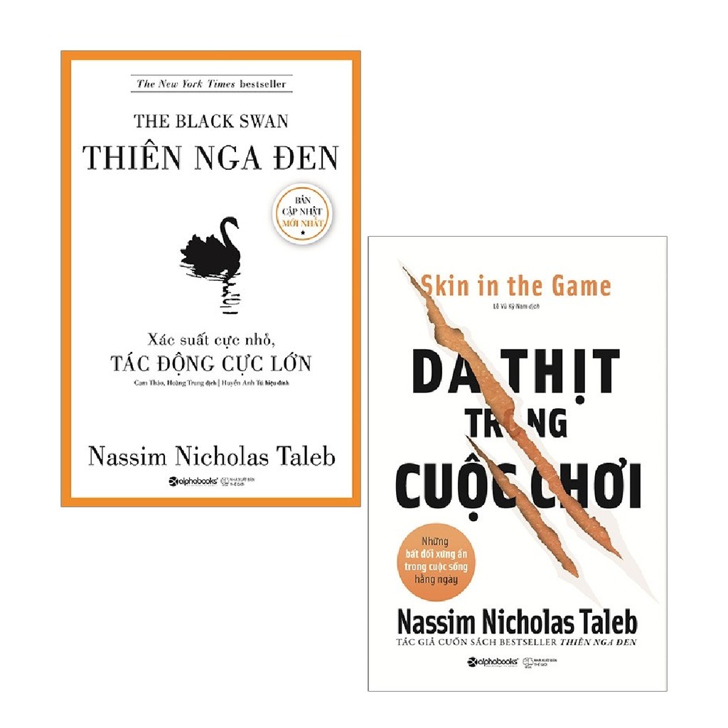 Sách Alphabooks - Combo Thiên Nga Đen + Da Thịt Trong Cuộc Chơi ( 2 cuốn )