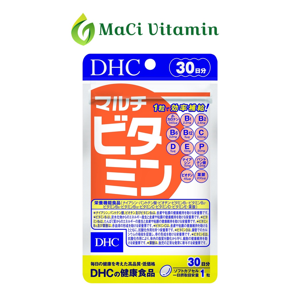 Vitamin Tổng hợp DHC Multi Vitamins Bổ sung 12 loại vitamin thiết yếu