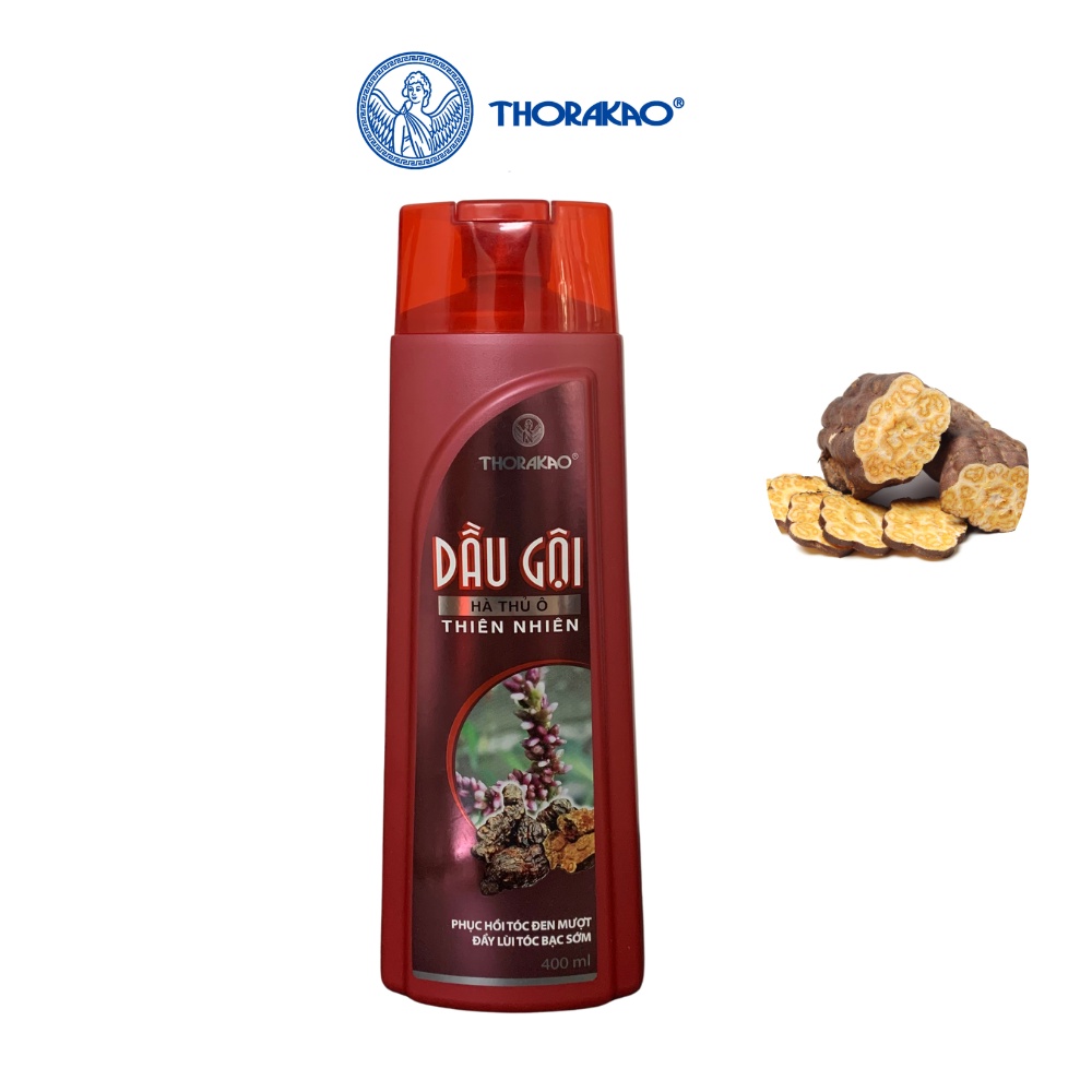 Dầu gội hà thủ ô Thorakao 400ml ngăn ngừa tóc bạc sớm