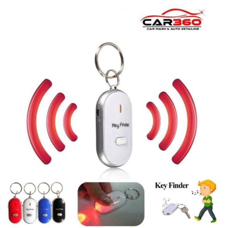 ️KEY FINDER️ Móc Chìa Khóa Huýt Sáo Gắn Thiết Bị Định Vị GPS Có Đèn Nhấp Nháy Chất Lượng Cao