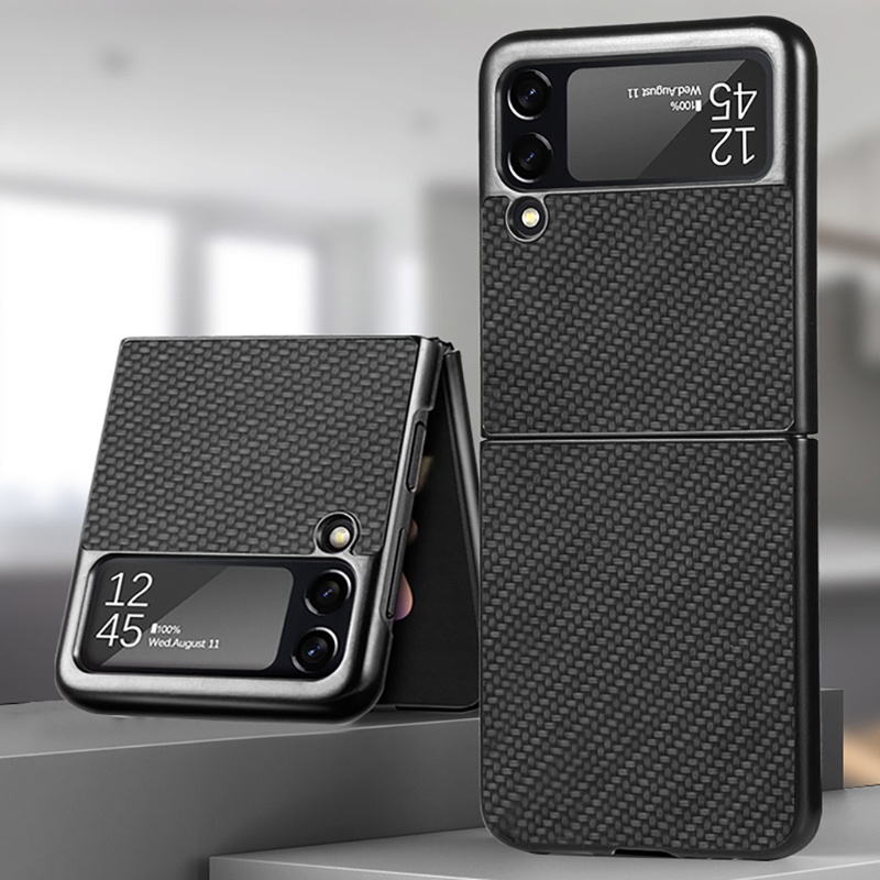 Ốp Điện Thoại PC Cứng Siêu Mỏng Sang Trọng Chống Sốc Cho Samsung Galaxy Z Flip 3