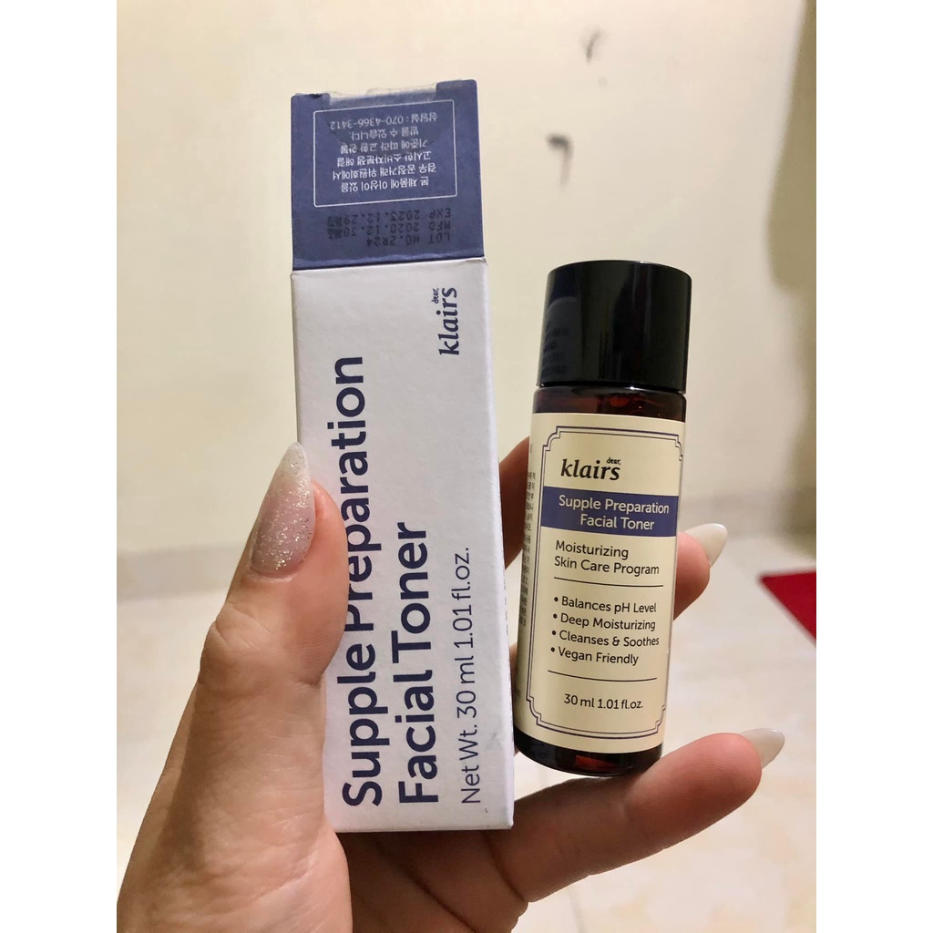 Nước hoa hồng Dear Klairs Supple Preparation Unscented Toner