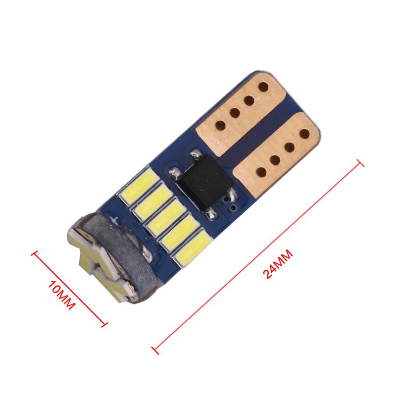 Đèn Led T10 15 Smd 4014 Siêu Sáng Cho Xe Hơi