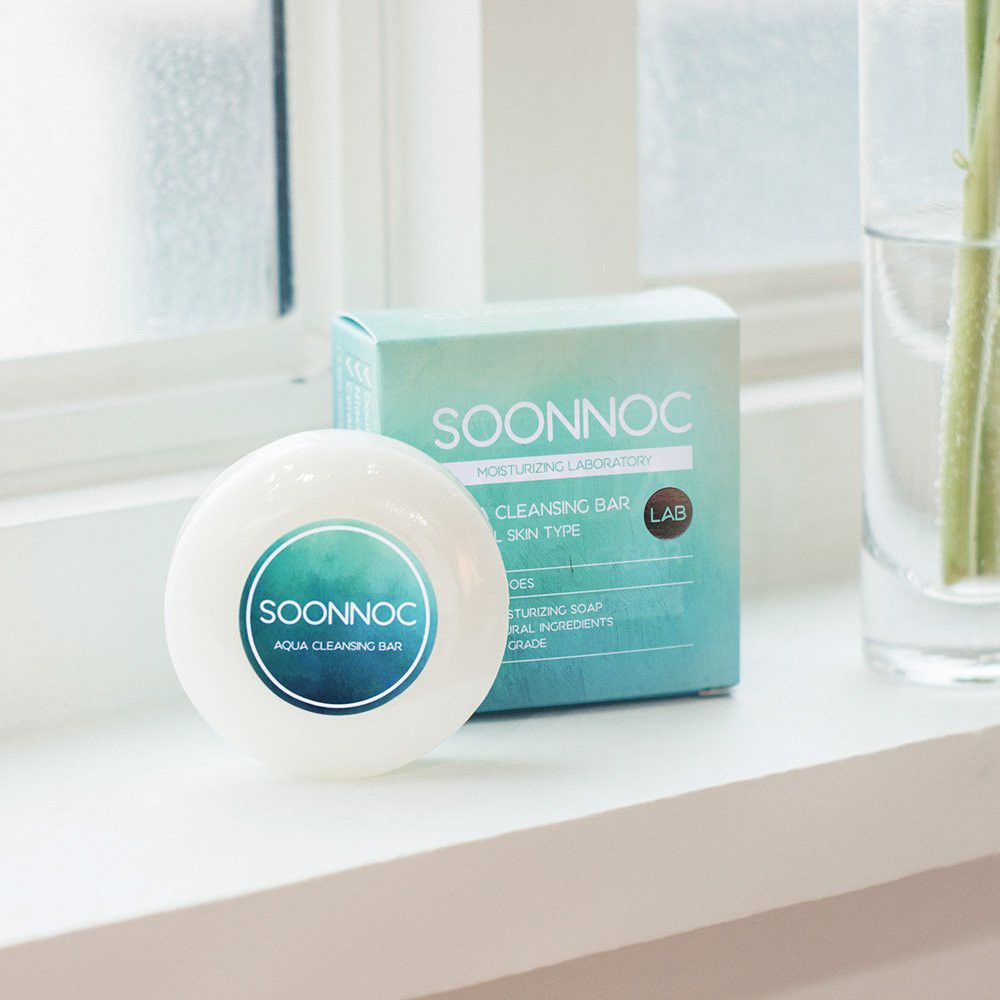 Combo 3 Xà Phòng Rửa Mặt Soonnoc Aqua Cleansing Bar Gomi Mall