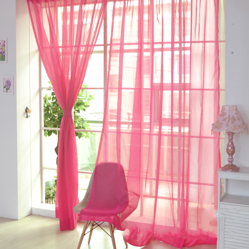 Rèm cửa sổ Vải Tuyn Trong Suốt 1*2m Nhiều Màu Hiện Đại Chất Lượng Cao