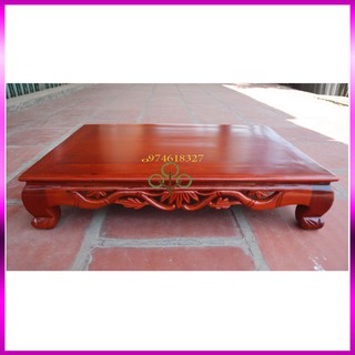 Bàn osin kiểu trúc hóa gỗ hương, Bàn kê đồ thờ cúng,bàn trà cao 12cm