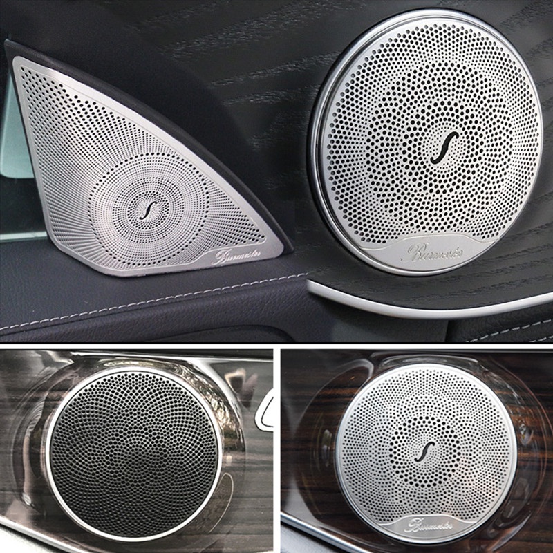 Ốp Bọc Loa Âm Thanh Chuyên Dùng Cho Xe Hơi BENZ GLC W213 W205 S205 C200 E250 GLC Coupe