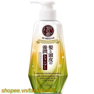 Dầu Gội Đầu 250Ml Megumi Ngăn Rụng Tóc Cho Da Đầu Yếu Và Tóc Dễ Rụng Megumi Hair Fall Control Shampoo, tatpham88 Chất Lư