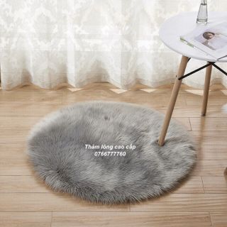 Thảm lông chụp ảnh trải sàn - tròn đế cao cấp