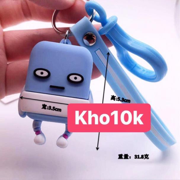 Sỉ 10 móc khoá  hoạt hình silicone Epoxy 65k