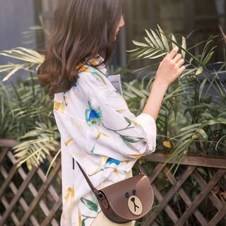 Túi Handmade, Túi Tự Đan Handmade Mặt Gấu