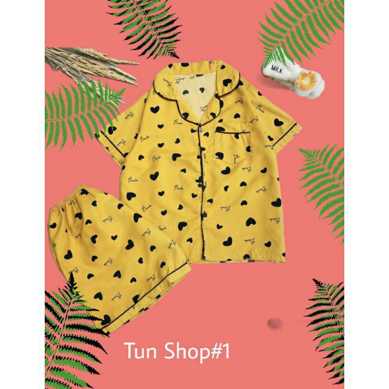 [Free Ship] Bộ Pijama Áo Cộc kèm Quần Cực Hot | BigBuy360 - bigbuy360.vn