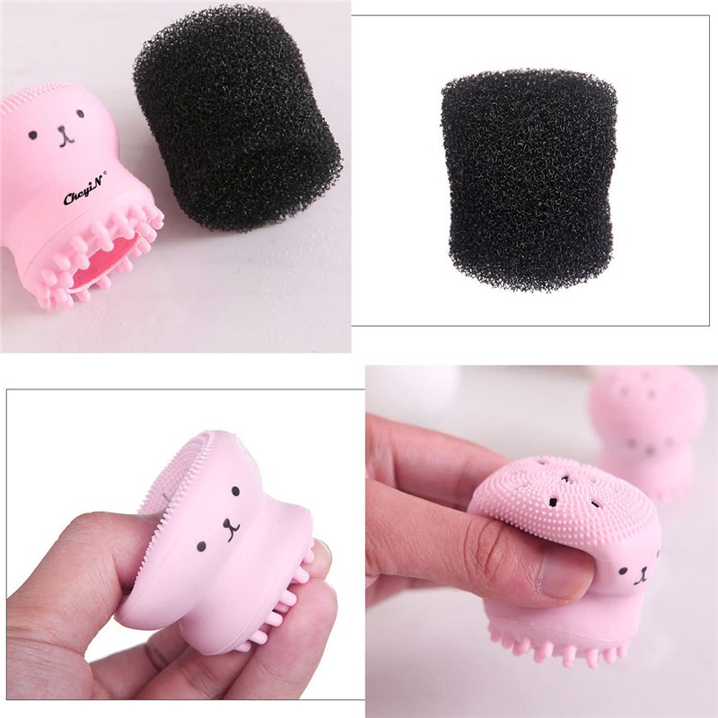 [Mã FMCGMALL - 8% đơn 250K] Dụng cụ rửa mặt CkeyiN thiết kế hình bạch tuộc hoạt hình đáng yêu tiện lợi | BigBuy360 - bigbuy360.vn