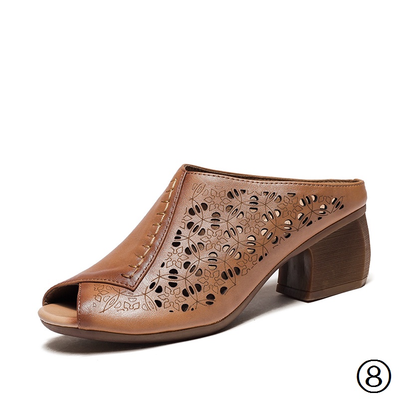 Dép Sandal Da Đế Dày Thời Trang Mùa Hè Anh Quốc Cho Nữ