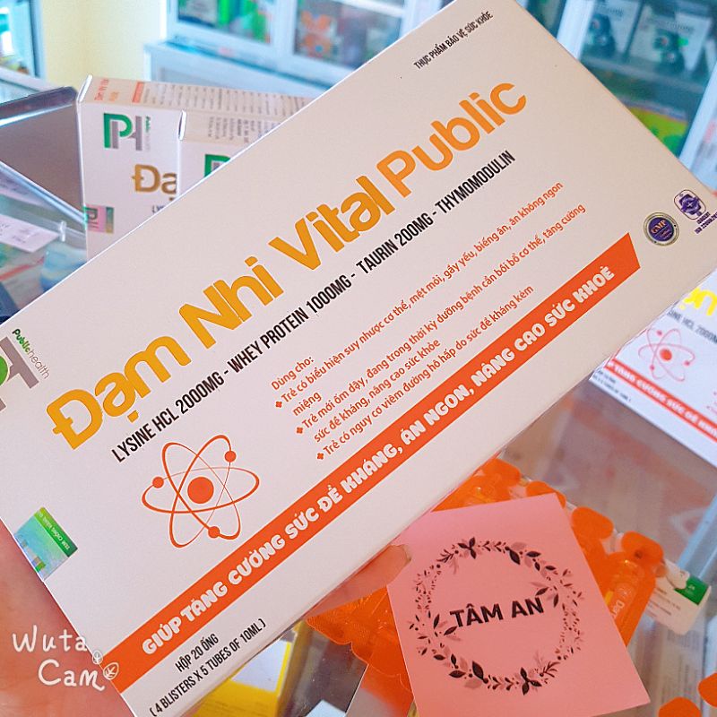 Đạm Nhi Tăng Đề Kháng Tăng Cân Vital Public - Siro Ăn Ngon - Tiêu Hóa Khỏe